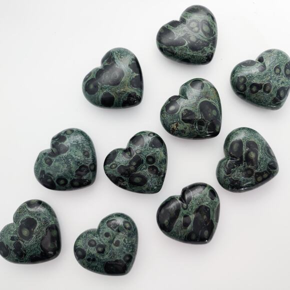 You Pick Kabamba Jasper Heart Crystal Carving Grounding Crystal - Picture 4 of 10